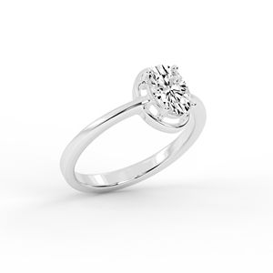 Bague en argent avec diamants de laboratoire-Bijoux de luxe durables pour chaque occasion bague de fiançailles - Product Image 2