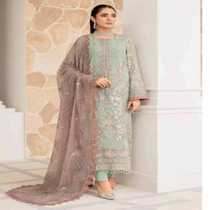Trajes de gasa de alta calidad súper lujosos para adultos Ropa tradicional de boda india y pakistaní con estilo - Product Image 4