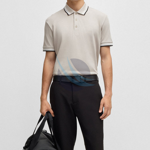 เสื้อโปโลผ้าฝ้ายออร์แกนิกสำหรับผู้ชายเสื้อโปโลผ้าฝ้าย100% ขนาดใหญ่พิเศษแบบกำหนดเองได้หลายสี100% - Product Image 2