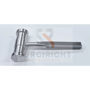 Maillet fou de qualité supérieure 1 38 po de poids de tête 7 14 pouces maillet d'hydromel orthopédique allemand en acier inoxydable OEM par Instrument SurgiRight - Product Image 2