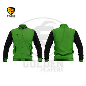 Meilleure qualité personnalisé adulte jeunesse Baseball Letterman veste respirant polaire Varsity veste col montant Appliques hiver - Product Image 2