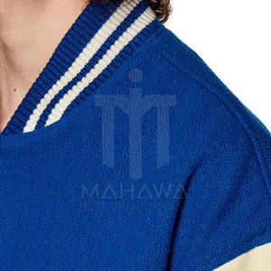 Veste de survêtement pour homme, coupe-vent, respirante, écologique, col montant, logo frontal, mélange coton/laine, haute qualité - Product Image 5