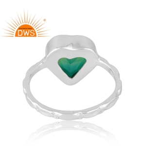 Increíble diseño de plata de ley Natural Bio cromo diópsido doblete cuarzo piedra preciosa anillo joyería personalizada para mujer regalo para ella - Product Image 2