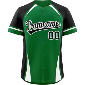 เสื้อเบสบอลและซอฟต์บอลสำหรับผู้ชายเสื้อกีฬาเบสบอลผ้า100% แห้งเร็วผ้าโพลีเอสเตอร์แบบสั่งทำ - Product Image 6