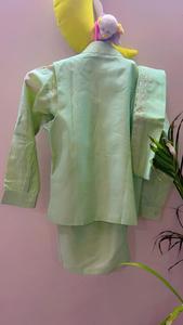 Ensembles de vêtements traditionnels indiens pour garçons, en soie et coton, séchage rapide, 2 pièces, pour mariage, festival, fête - Product Image 3