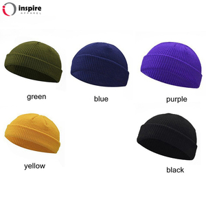 Fashion Plain Winter Hat 100% <b>Wool</b> Knit <b>Beanies</b> With Custom Embroidery for Adult Ands Kids by Inspire Apparel - Product Image 6