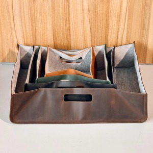 Boîte à mouchoirs en cuir véritable durable, légère, classique et luxueuse, couleurs personnalisables, logo pour salle de bain, cuisine, bureau | - Product Image 6