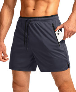 Shorts de sport pour homme fabriqués sur mesure, taille élastique, motif uni, 100% polyester, pour la course à pied et le basketball - Product Image 6