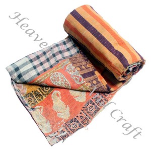 Kantha <b>Quilt</b> Gudari Kantha <b>Quilt</b> Gudari Hot Selling Wholesale Gold Supplier GD2175 <b>Handmade</b> Kantha <b>Quilt</b> Cotton Printed Indian - Product Image 6