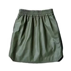 Jupe en cuir pour femmes de qualité supérieure Jupe de haute qualité légère et à la mode directe d'usine pour jupe à la mode Meilleure vente en cuir - Product Image 6