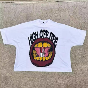 Boxy Fit 100% Cotton Men's <b>T</b>-<b>Shirt</b> 220gsm <b>Heavy</b> Weight Custom Logo Print O-Neck High Quality Blank <b>Shirt</b> Customized OEM - Product Image 4