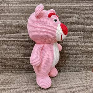 28ซม. โครเชต์ตุ๊กตาสัตว์ทำด้วยมือถักลายการ์ตูนตุ๊กตาหมีหมีน่ารักถักโครเชท์ของขวัญคริสต์มาส - Product Image 2