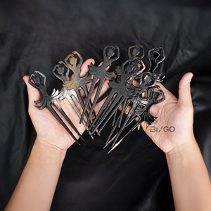 Alta calidad hecho a mano cuerno de búfalo Ballet peinado tenedor Vietnam venta al por mayor accesorios de moda para mujer - Product Image 5