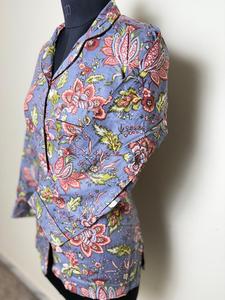 Floral Handblock impreso algodón largo Kurti Top botón Casual camisa para Primavera Verano Otoño Invierno temporada encaje decoración ODM - Product Image 5