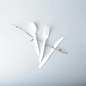 ชุดเครื่องใช้บนโต๊ะอาหารพลาสติกทนทานต่อความปลอดภัยของอาหารชุดช้อนส้อมประหยัดแบบใช้แล้วทิ้ง - Product Image 2