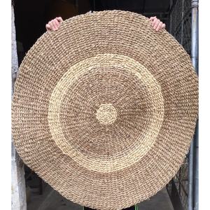 Alfombra de algas tejidas para el hogar y la Oficina, de alta calidad, redonda, de mimbre, personalizada, venta al por mayor - Product Image 3