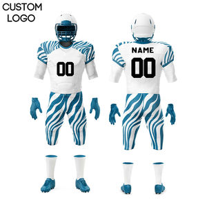 Uniforme de Fútbol Americano de Suministro Directo de Fábrica, Conjunto Unisex Corto, Absorbente de Humedad, 100% Poliéster, Color Sólido, Logotipo Personalizado, Nuevo - Product Image 1