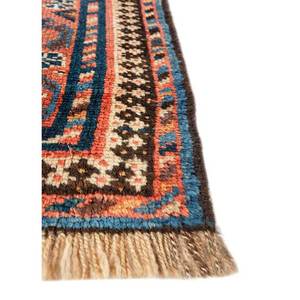 Aalam <b>Blue</b> Hand Knotted Wool Rugs Geometric Pattern for Home Decor-Paem-32 - Product Image 4