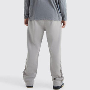 กางเกงสเวตเตอร์ทรงหลวมเอวสองชั้นสำหรับผู้ชายกางเกงฤดูหนาวทันสมัยออกแบบได้ตามต้องการ - Product Image 3