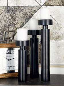 Candelabro Moderno Nórdico Geométrico de Metal Negro, Portavelas Esférico Minimalista para Decoración de Mesa de Boda en Casa - Product Image 5