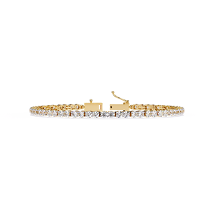 Bracelet tennis en or blanc unisexe 14K à la mode avec diamants naturels bijoux de mariage délicats pour femmes et hommes - Product Image 2