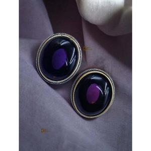 Pendientes de Plata Oxidada con Piedras de Imitación, Estilo Simple, para Uso Casual y Fiestas, Hechos a Mano, Producto al por Mayor - Product Image 3