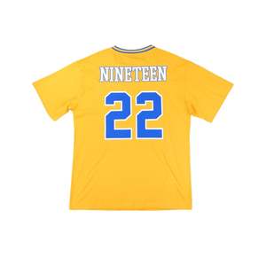 Sigma Gamma Rho sgrho เสื้อฟุตบอลสีทองขนาดใหญ่สไตล์กรีกเสื้อยืดทีมผ้าโพลีเอสเตอร์ปักโลโก้แบบทีมด้านหน้าและด้านหลังไหล่100% - Product Image 4