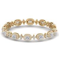 REYES alta calidad 925 plata esterlina Moissanite pulsera de cadena de eslabones cubanos para mujeres Drop Shipping boda joyería fina