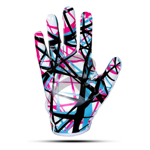 Adult & Youth Durable Silicone Grip American Football Gloves For Team Training Match Use Anti Slip Grip Performance Outdoor Gear - Product Image 1