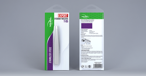 NGHIA, pinzas para cejas de acero inoxidable con punta inclinada de alta calidad, juego de manicura y pedicura, acabado Gris, Exportación de marca caliente - Product Image 3