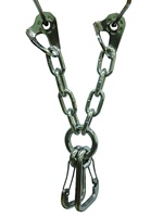 Support de fixation pour escalade Handy Man 745 en acier inoxydable avec finition polie vibrante, résistance à la rupture de 26 kN, tailles d'œillets de 10 mm/12 mm