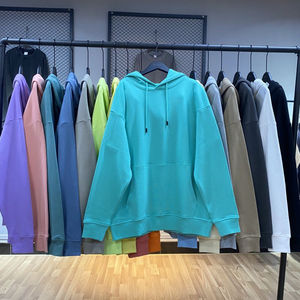 เสื้อฮู้ดกันหนาวมีกระเป๋าแบบเรียบของผู้ชายผ้าขนแกะ100% แห้งเร็วแบบปกติดีไซน์หรูหรา - Product Image 1