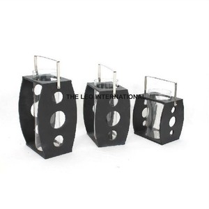 Faroles Marroquíes Decorativos de Metal, Decoración para el Hogar de Ramadán, Chapados en Oro, de Diseño, para Colgar o de Pie - Product Image 2