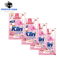 Detergente Líquido Klin para Ropa - Portátil, Ecológico, Aroma a Limón, Floral y Lavanda, Detergente Multifuncional para Lavandería, Indonesia