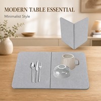 Séparateur de table pliable en feutre, set de table rectangulaire pour salle à manger et cuisine, organisateur de couverts peu encombrant, OEM ODM Vente en gros
