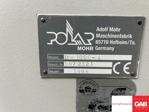 Elevador de Pila Polar Mohr LW-1000-4 Usado en Venta - Accesorios para Máquinas de Corte de Papel - Product Image 6