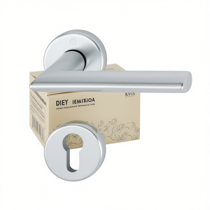 Ensemble d'accessoires de salle de bain en aluminium Stockholm Rosette Set 1140/42KV/42KVS F1 Round PZ DIN Gauche/Droite D/D HOPPE - Product Image 3