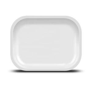 Gran oferta, bandeja rodante de plástico de forma cuadrada moderna, ligera y compacta con tapa de tamaño personalizado para accesorios y encendedores para fumar - Product Image 1