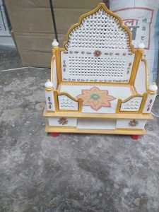 Templo de mármol hecho a medida con incrustación, ideal para tiendas de decoración del hogar y para diseñadores de interiores en borde de color rojo - Product Image 3