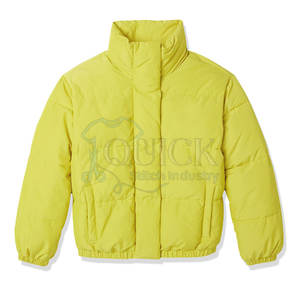 Vestes matelassées pour femmes en nylon tricoté d'hiver à la mode Logo avant Coupe ajustée à capuche Haute qualité - Product Image 1