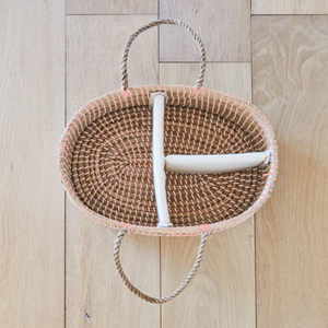 Cestas de Almacenamiento de Mimbre Natural Ecológicas para Pañales de Bebé, Organizador de Pañales, Cesta de Guardería, Hechas a Mano en Vietnam - Product Image 4