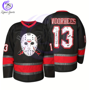 Vente en gros Grande taille en couleur noire Nouvelle tendance à forte demande Meilleure vente de chemises et hauts de hockey sur glace en polyester 100% pour adultes - Product Image 1