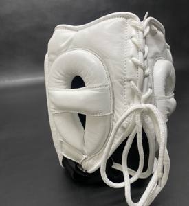 Protège-tête de boxe personnalisable en cuir de haute qualité avec impression numérique, rembourrage épais à 4 couches, poignées respirantes et lacées pour l'entraînement - Product Image 6