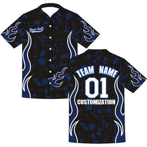 Maillot de baseball pour hommes personnalisé respirant et conception libre brodé en usine avec couleur de sublimation pour les équipes - Product Image 6
