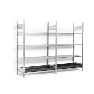 Scaffale per piccoli contenitori di sostanze pericolose, campo base, 3 ripiani a griglia, vasca di raccolta in PE, 1360 x 437 x - Product Image 3