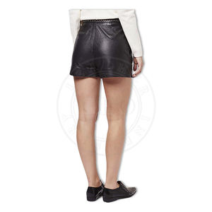 Shorts en cuir véritable pour femmes, nouveau Design, peau de mouton, - Product Image 3