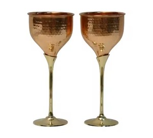 Metal Wine Goblet Handmade Stainless Steel Drinking <b>Cup</b> With Elegant Round Design For Wedding Party Luxury Dining And Gift Use - Product Image 1