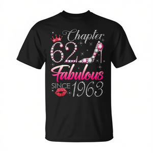 Capitolo 62: T-shirt da donna per il 62° compleanno, fantastica dal 1963 - Product Image 2
