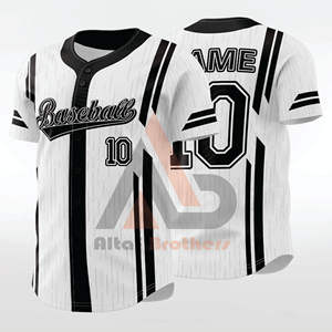 Maillots de baseball personnalisés 2026 à surpiqûres, respirants, séchage rapide, antibactériens, col en V, 220g, haute qualité, vente en gros, tailles adultes et grandes tailles - Product Image 5