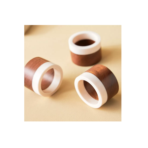 Servilletero de madera y resina para restaurantes y comedor, decoración de mesa, servilletero, pieza de diseño, superventas - Product Image 2